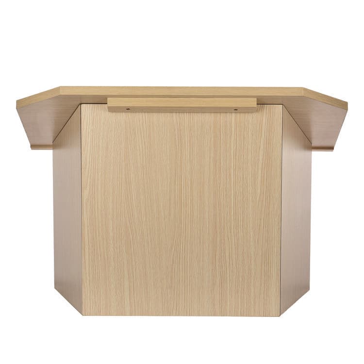 ADIROFFICE Foldable Tabletop Podium Lectern Speaker Stand, 27 x 16 x 19, Medium Oak (ALHI66105MEO) thumbnail 3