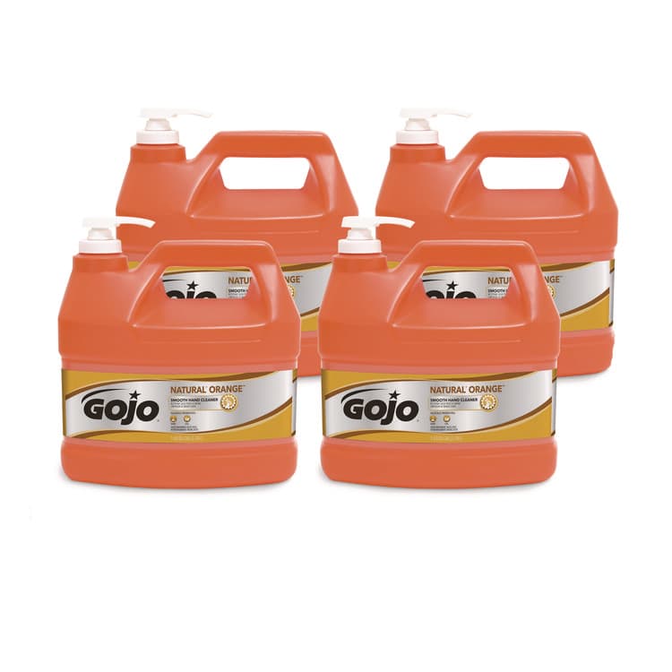GO-JO INDUSTRIES NATURAL ORANGE Smooth Hand Cleaner, Citrus Scent, 1 gal, 4/Carton (GOJ094504)