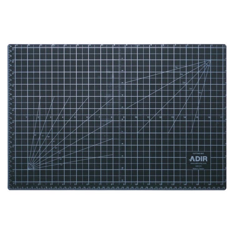 ADIROFFICE Reversible Self Healing Cutting Mat, 1" Grid with Guide Angles, 36" x 48", Green/Black (ALHICM3648) thumbnail 3