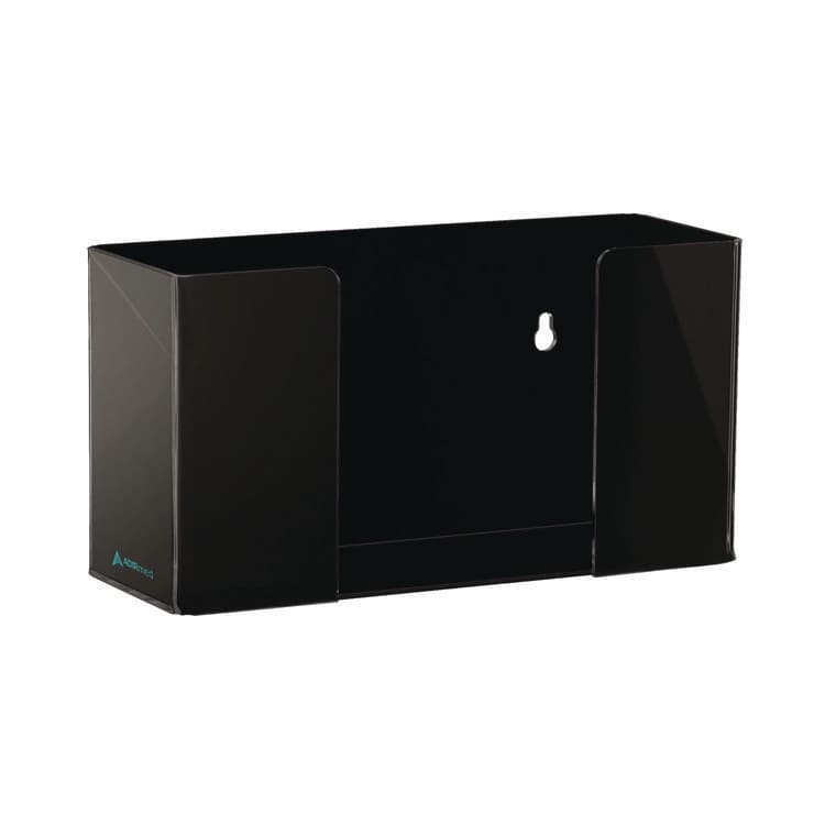 ADIRMED Acrylic Glove Dispenser, Single Box Capacity, 10.2 x 3.5 x 5.3, Black (ALHI90201BLK)