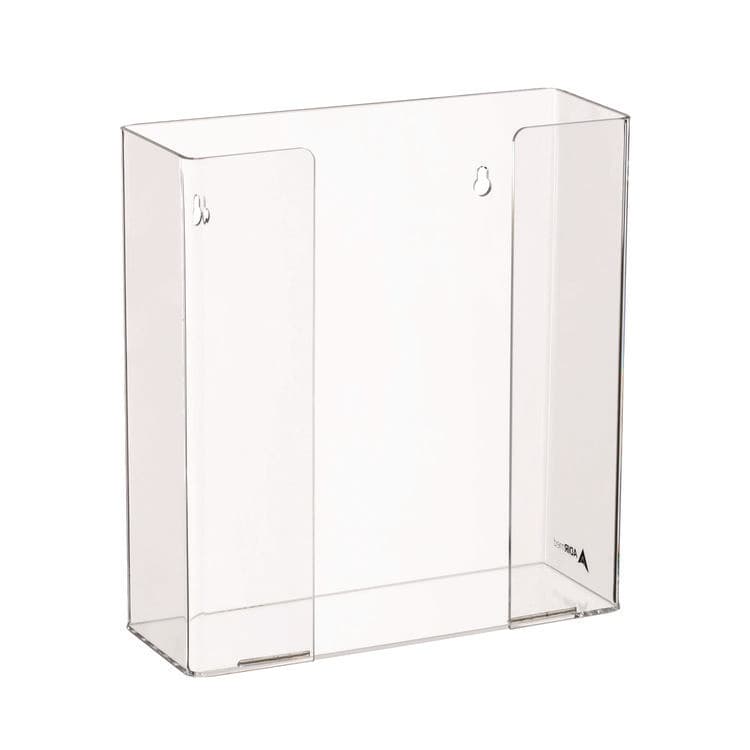 ADIRMED Acrylic Glove Dispenser, Double Box Capacity, 10.2 x 3.5 x 10.8, Clear (ALHI90202)