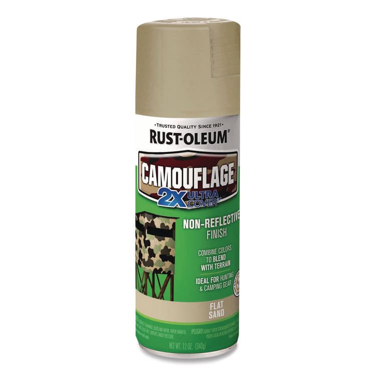 RUST-OLEUM CORPORATION Camouflage Spray Paint, Flat Sand, 12 oz Aerosol Can (RST339004)