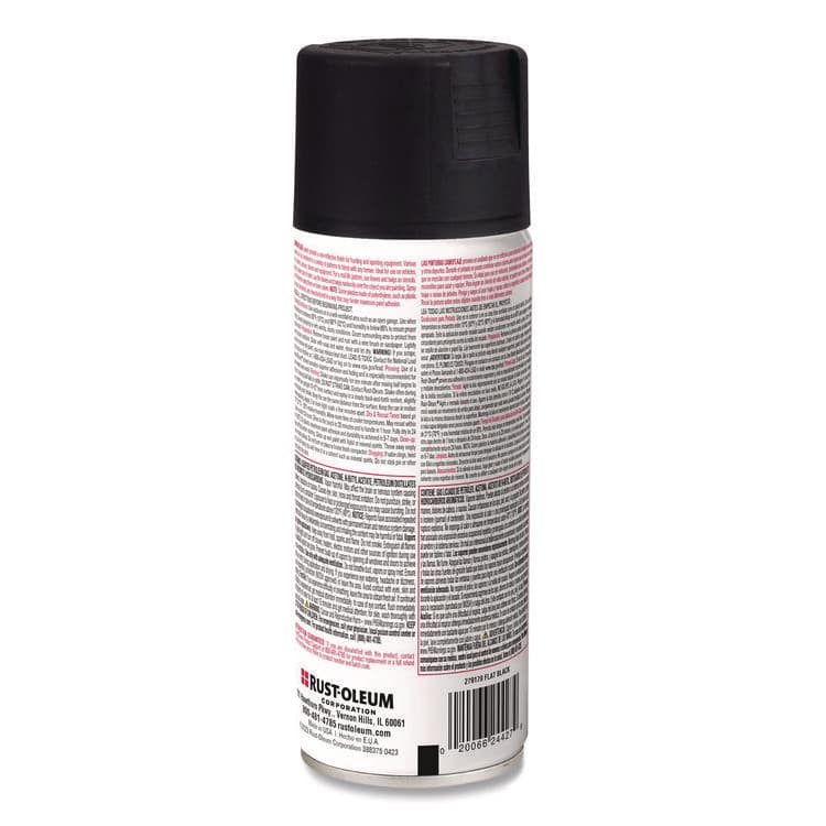 RUST-OLEUM CORPORATION Camouflage Spray Paint, Flat Black, 12 oz Aerosol Can (RST279179) thumbnail 2