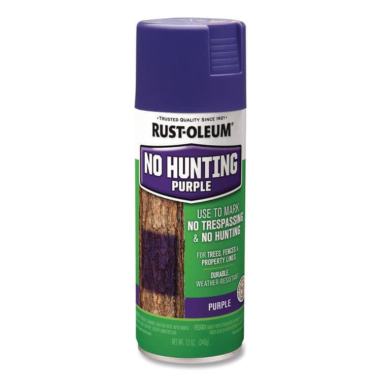 RUST-OLEUM CORPORATION Specialty No Hunting Purple Spray Paint, Flat No Hunting Purple, 12 oz Aerosol Can (RST270970)