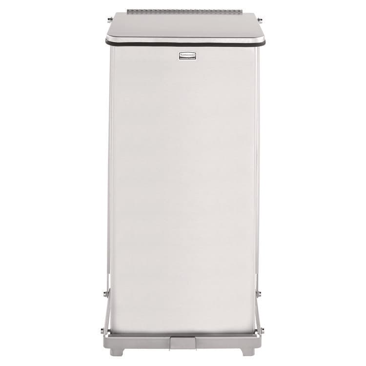 RUBBERMAID COMMERCIAL PROD. Defenders Heavy-Duty Steel Step Can, 6.5 gal, Stainless Steel (RCPST12SSPL)