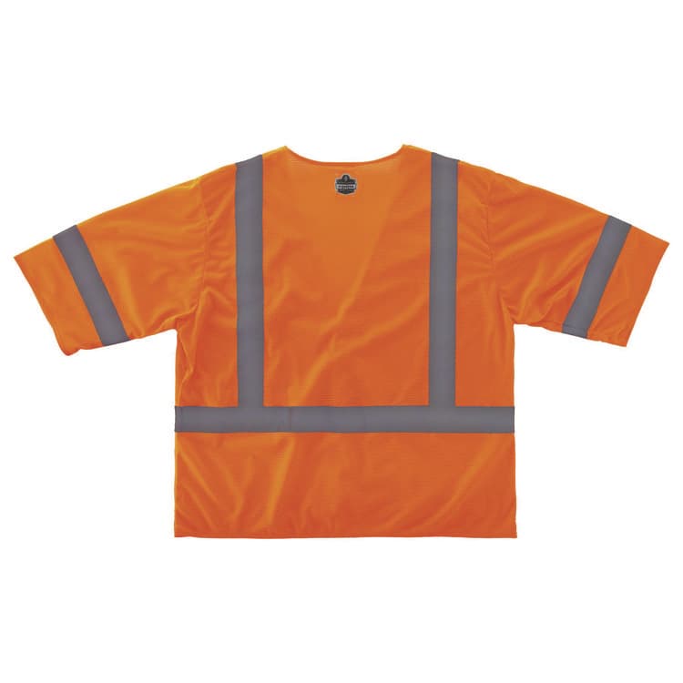 ERGODYNE CORPORATION GloWear 8310HL Type R Class 3 Economy Mesh Vest, Large to X-Large, Orange (EGO22015) thumbnail 2