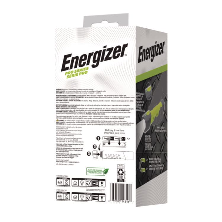 EVEREADY BATTERY Pro Series Hybrid Handheld, Rechargeable Lithium Ion Battery/2 AA Batteries (Included), Gray/Green (EVEENYPHH21) thumbnail 3