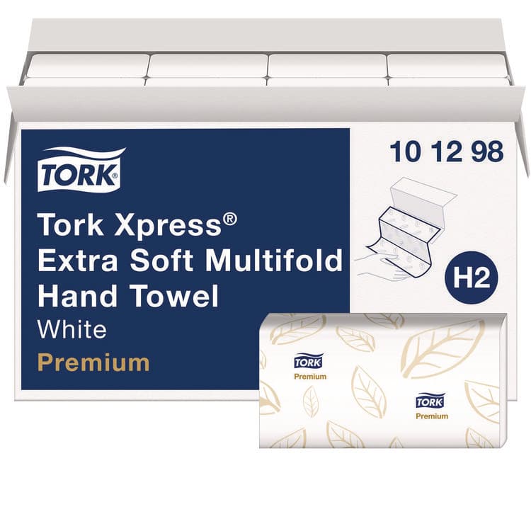 SCA TISSUE Xpress Extra Soft Multifold Towel, 2-Ply, 9.12 x 12.8, White, 94 Towels/Pack,16 Packs/Carton (TRK101298)