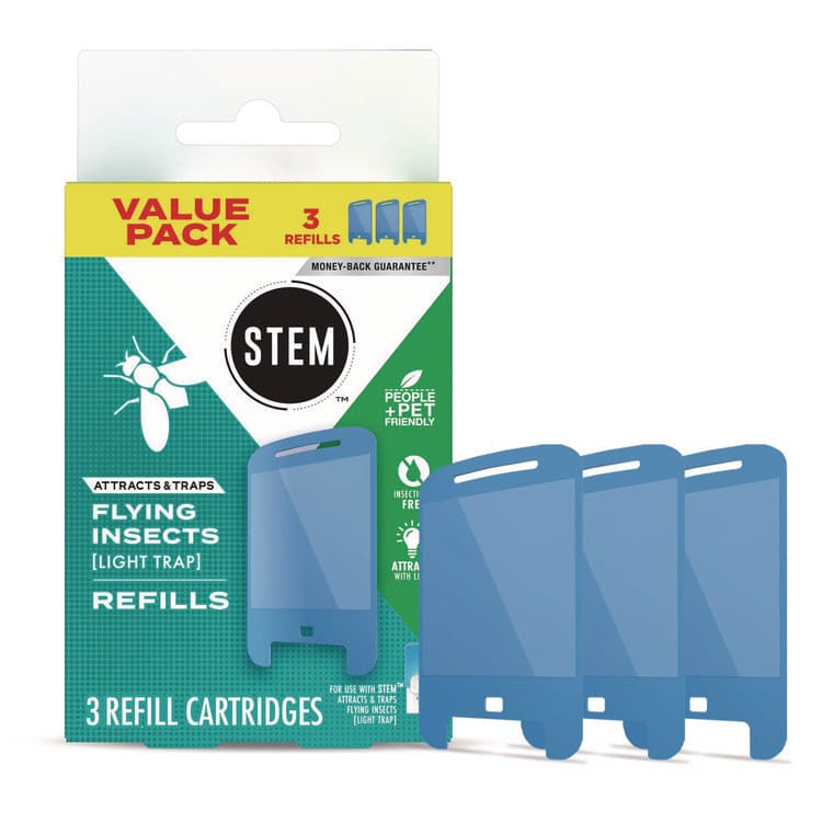 SC JOHNSON STEM Light Trap Refills, 3 Refills/Pack, 8 Packs/Carton (SJN372883)