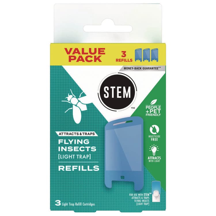 SC JOHNSON STEM Light Trap Refills, 3 Refills/Pack, 8 Packs/Carton (SJN372883) thumbnail 2