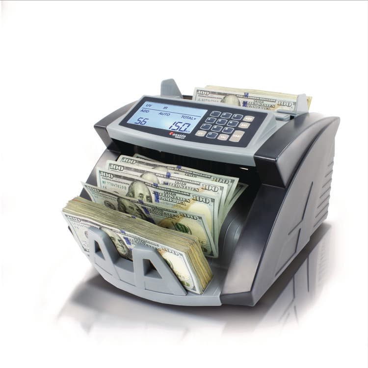CASSIDA 5520UV/MG Cash Counter, 1,300 bills/min, 9.7" x 11.5" x 7.5", Gray (CIA5520UVMG)