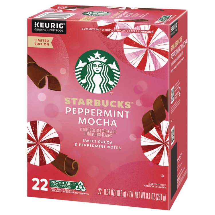 KEURIG DR PEPPER Peppermint Mocha K-Cup, 22/Box, 4/Carton (SBK12437832CT) thumbnail 2