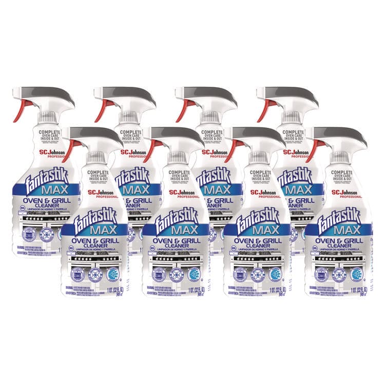 SC JOHNSON MAX Oven and Grill Cleaner, 32 oz Bottle, 8/Carton (SJN323562CT)