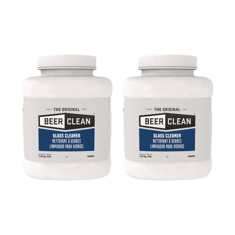 DIVERSEY Beer Clean Glass Cleaner, Unscented, Powder, 4 lb Container (DVO990201)