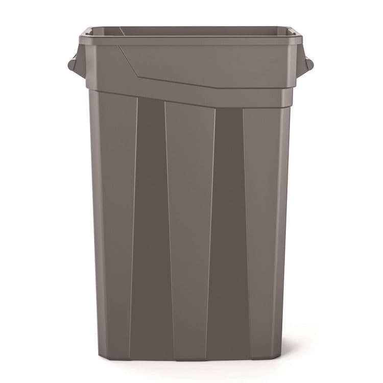 SUNCAST CORPORATION 23 Gallon Resin Slim Trash Can, Plastic, Gray (SUATCNH2030) thumbnail 2