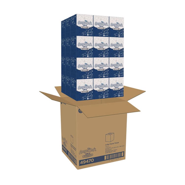 GEORGIA PACIFIC ps Ultra Facial Tissue, 2-Ply, White, 96 Sheets/Box, 36 Boxes/Carton (GPC49470) thumbnail 4