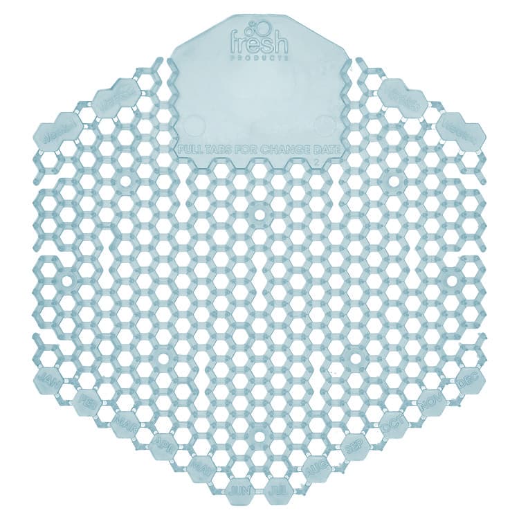 FRESH PRODUCTS Wave 3D Urinal Deodorizer, Ocean Mist Scent, Blue, 10/Box (FRS3WDS60OMIBX)