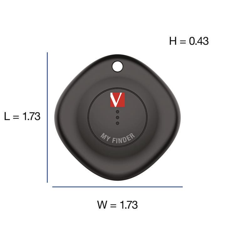 VERBATIM CORPORATION My Finder Bluetooth Tracker for Apple iOS, Black/Purple/White, 3/Pack (VER32132) thumbnail 4