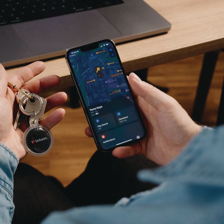 VERBATIM CORPORATION My Finder Bluetooth Coin Tracker for Apple iOS, Black (VER32133) thumbnail 4