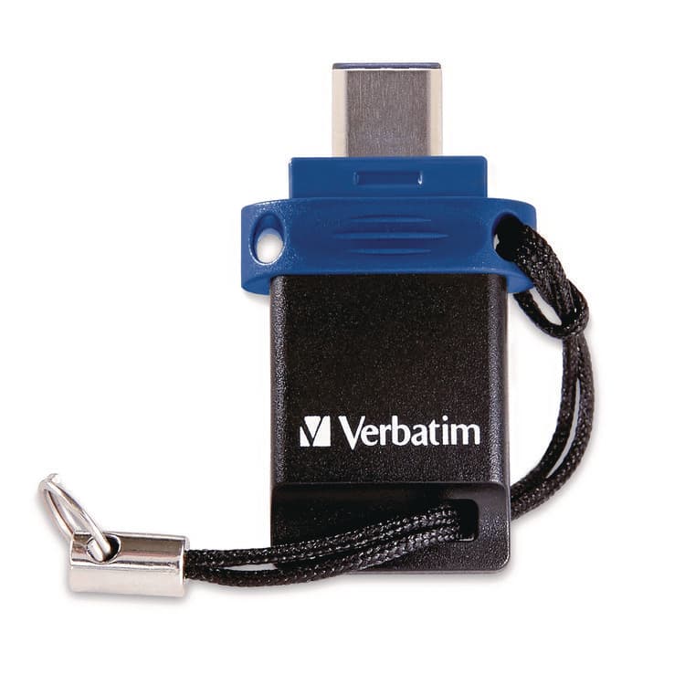 VERBATIM CORPORATION Store n' Go Dual USB 3.2 Gen 1 Flash Drive for USB-C Devices, Blue (VER71275) thumbnail 2