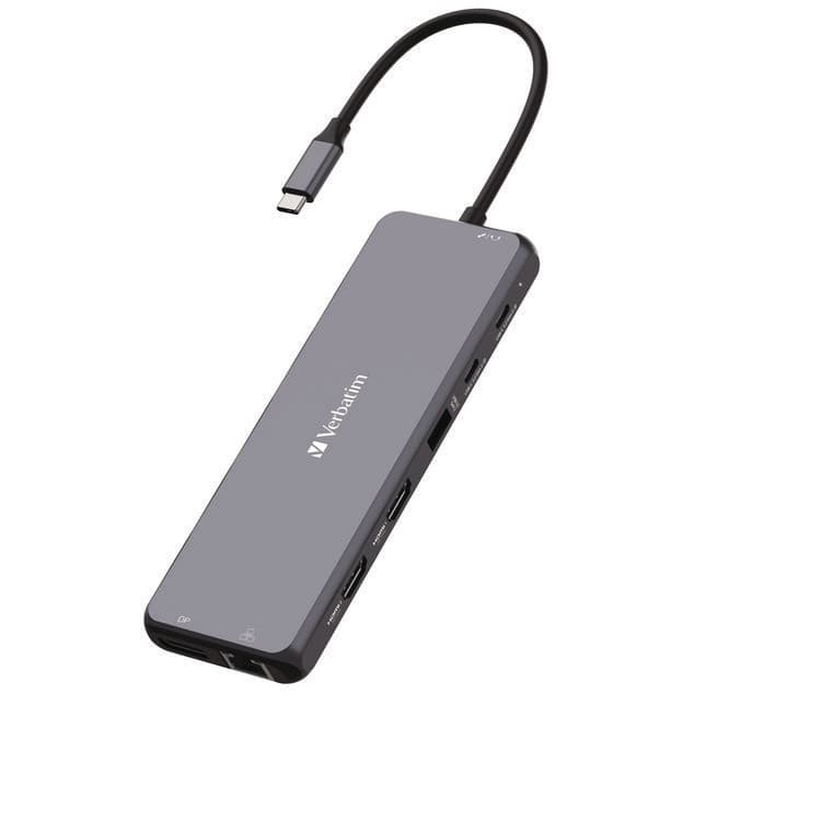 VERBATIM CORPORATION USB-C Pro Multiport Hub CMH 13Port, Gray (VER32153) thumbnail 4