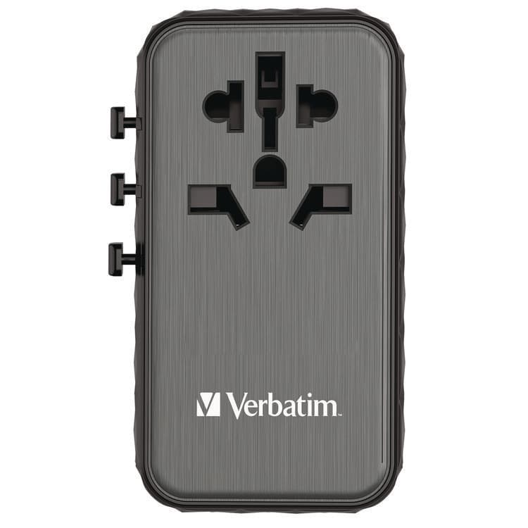 VERBATIM CORPORATION UTA-06 Gan III Universal Travel Adapter, (2) USB-A/(2) USB-C/Quick Charge 4+ (VER32121) thumbnail 2