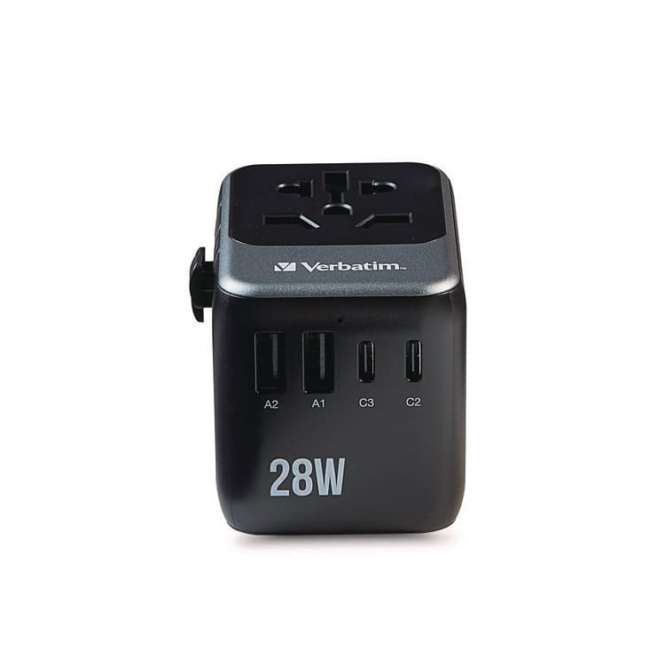 VERBATIM CORPORATION UTA-07 Universal Travel Adapter, (3) USB-A, (3) USB-C (VER32122) thumbnail 3