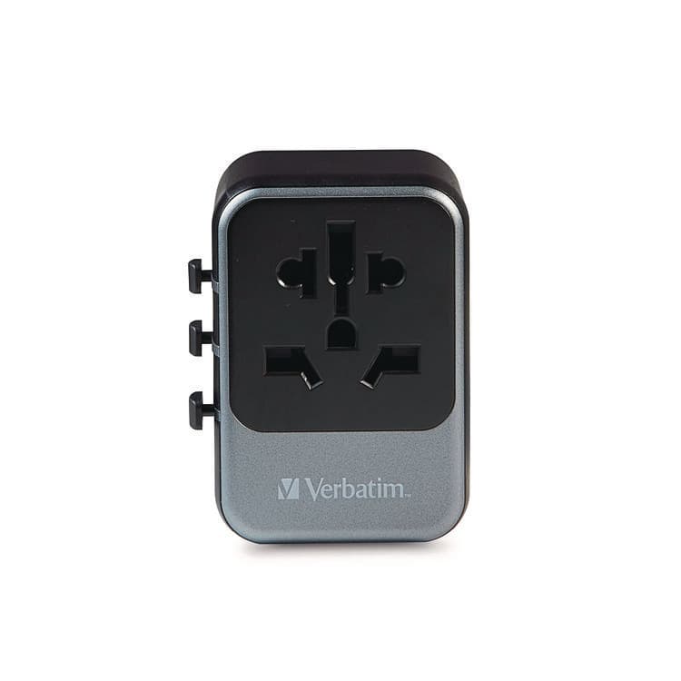 VERBATIM CORPORATION UTA-07 Universal Travel Adapter, (3) USB-A, (3) USB-C (VER32122) thumbnail 4
