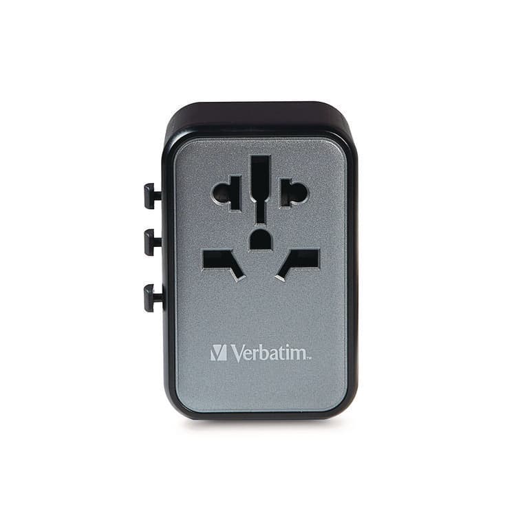 VERBATIM CORPORATION UTA-08 Universal Travel Adapter, (3) USB-A/(3) USB-C (VER32123) thumbnail 4