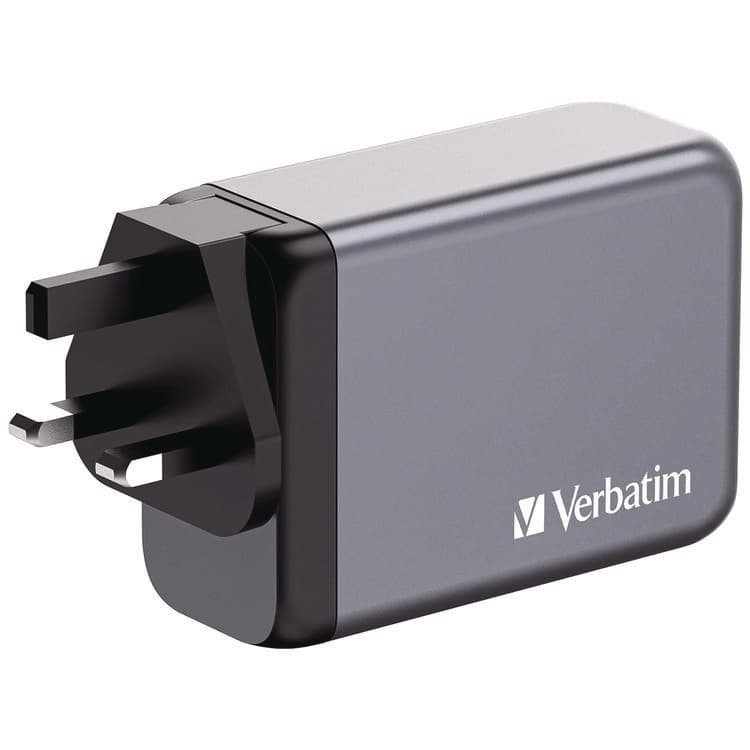 VERBATIM CORPORATION 240 W 4-Port GaN Wall Charger, Black/Gray (VER32205) thumbnail 4