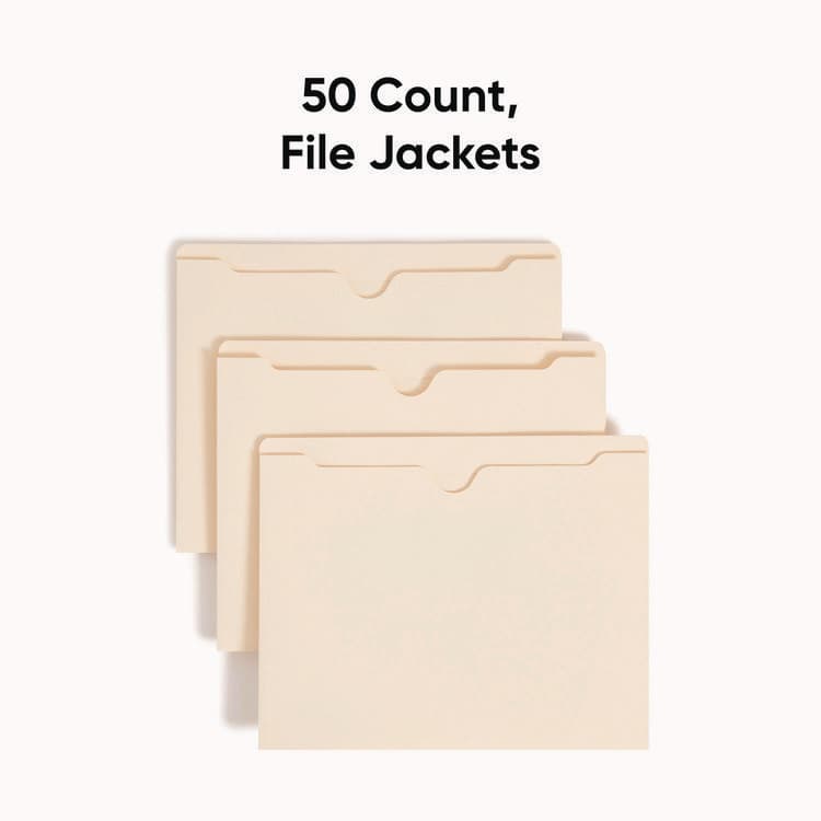 SMEAD MANUFACTURING CO. Manila File Jackets, 2-Ply Straight Tab, Letter Size, Manila, 50/Box (SMD75560) thumbnail 3