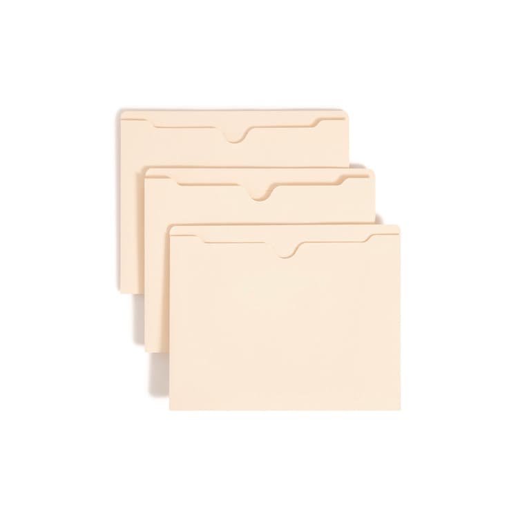 SMEAD MANUFACTURING CO. Manila File Jackets, 2-Ply Straight Tab, Letter Size, Manila, 50/Box (SMD75560)