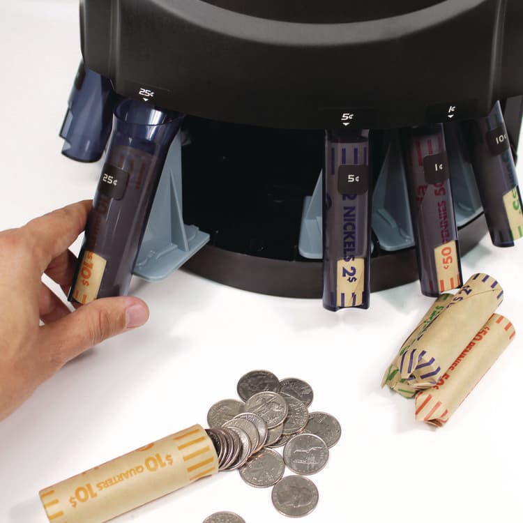 CASSIDA KCS-2000 Coin Sorter, 300 coins/min, 10" x 11.6" x 13.6", Black (KIBKCS2000) thumbnail 3