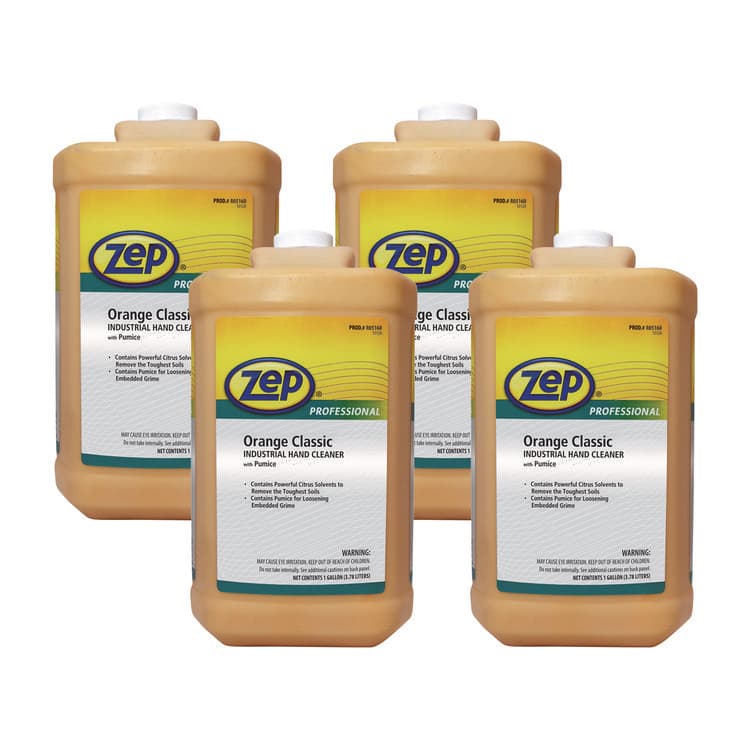 ZEP . Industrial Hand Cleaner, Orange Scent, 1 gal, 4/Carton (ZPE1046475)