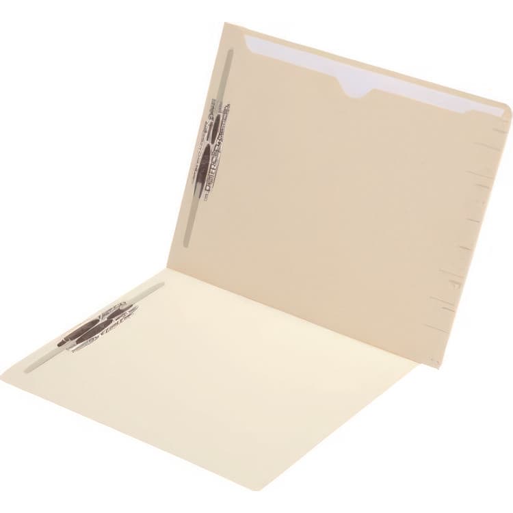 WESTERN STATES ENVELOPE CO Full Pocket End Tab Fastener Folders, Straight Tab, 2 Fasteners, Letter Size, Manila, 50/Box (MAQ31315)
