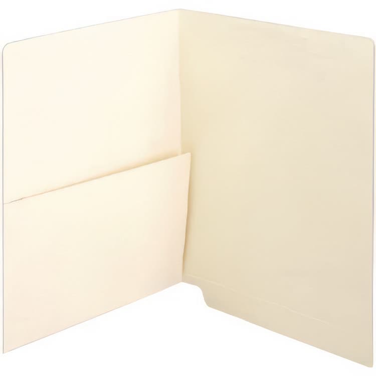 WESTERN STATES ENVELOPE CO Manila End Tab Pocket Folder, Straight Tabs, Letter Size, Manila, 50/Box (MAQ31459) thumbnail 2