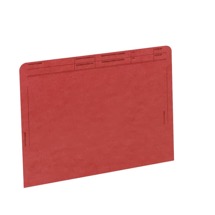 WESTERN STATES ENVELOPE CO Patient File Pocket, Letter Size, Red, 50/Box (MAQ59547RD) thumbnail 2