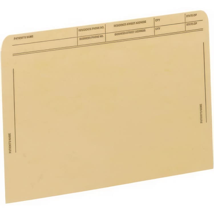 WESTERN STATES ENVELOPE CO Patient File Pocket, Letter Size, Tan, 50/Box (MAQ59547TN) thumbnail 2