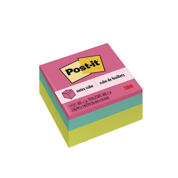 3M/COMMERCIAL TAPE DIV. Original Cubes, 3" x 3", Pastels Collection, 400 Sheets/Cube (MMM2027PAS)