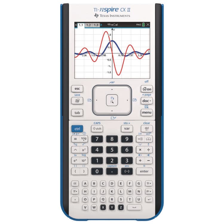 TEXAS INSTRUMENTS TI-Nspire CX II Graphing Calculator, 10-Digit LCD (TEXNSPIRECXII)