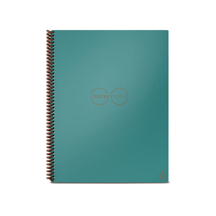 ROCKETBOOK Core Smart Notebook, Medium/College Rule, Neptune Teal Cover, (18) 8.8 x 6 Sheets (RKBEVR2ERCCCEFR)