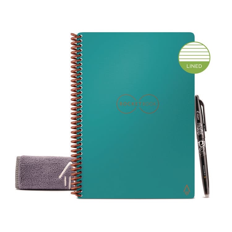 ROCKETBOOK Core Smart Notebook, Medium/College Rule, Neptune Teal Cover, (18) 8.8 x 6 Sheets (RKBEVR2ERCCCEFR) thumbnail 2
