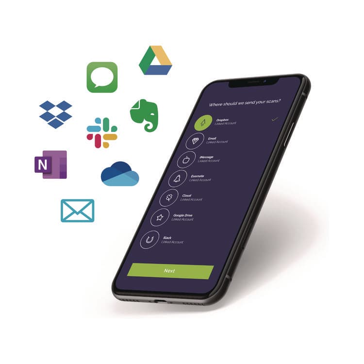 ROCKETBOOK Flip Smart Notepad, Black Cover, Lined/Dotted Rule, (18) White 6 x 8 Sheets (RKBFLPERCAFR) thumbnail 3