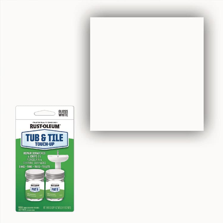RUST-OLEUM CORPORATION Specialty Gloss White Tub and Tile Touch Up, Gloss White, 0.54 oz Glass Vials, 6 Kits/Carton (RST244166) thumbnail 4