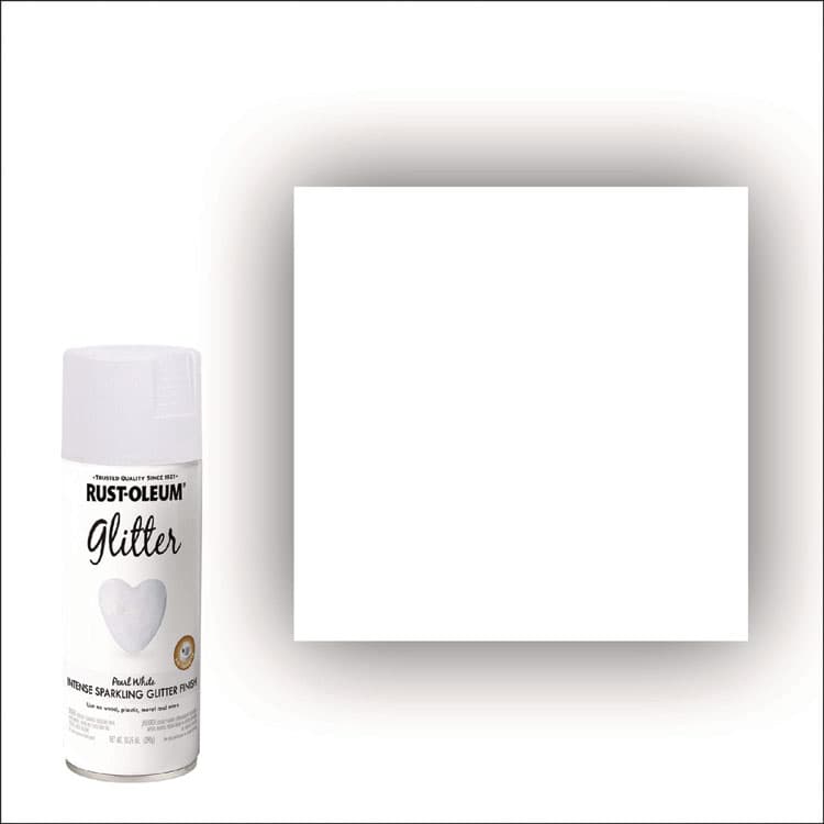 RUST-OLEUM CORPORATION Specialty Glitter Spray Paint, Glitter White, 10.25 oz Aerosol Can, 6/Carton (RST299426) thumbnail 4