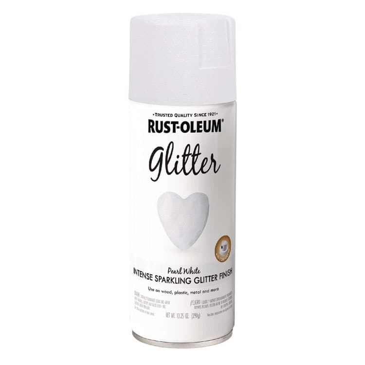 RUST-OLEUM CORPORATION Specialty Glitter Spray Paint, Glitter White, 10.25 oz Aerosol Can, 6/Carton (RST299426) thumbnail 2