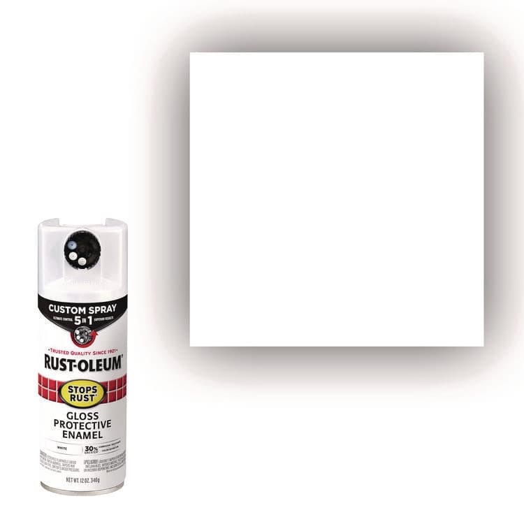 RUST-OLEUM CORPORATION Stops Rust 5-in-1 Spray Paint, Gloss White, 12 oz Aerosol Can (RST376886EA) thumbnail 2