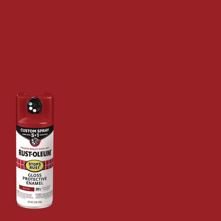 RUST-OLEUM CORPORATION Stops Rust 5-in-1 Spray Paint, Gloss Regal Red, 12 oz Aerosol Can (RST376895EA) thumbnail 2