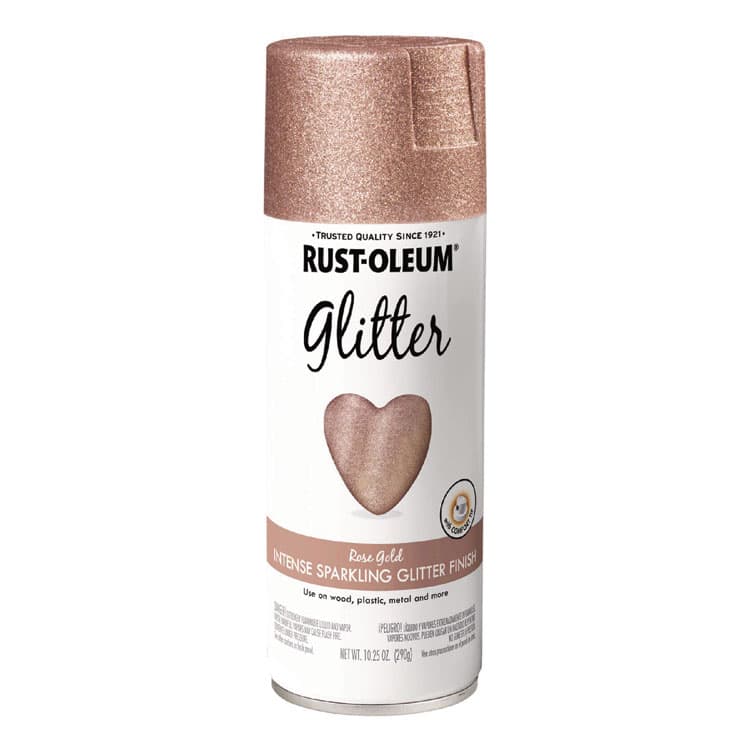 RUST-OLEUM CORPORATION Specialty Glitter Spray Paint, Glitter Rose Gold, 10.25 oz Aerosol Can, 6/Carton (RST344697) thumbnail 2