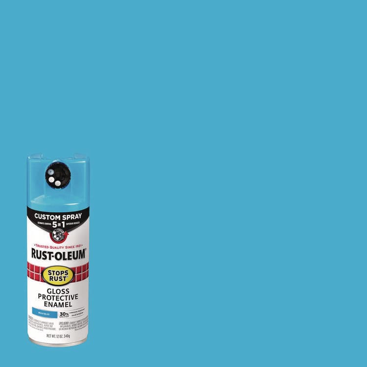 RUST-OLEUM CORPORATION Stops Rust 5-in-1 Spray Paint, Gloss Maui Blue, 12 oz Aerosol Can (RST376907EA) thumbnail 3